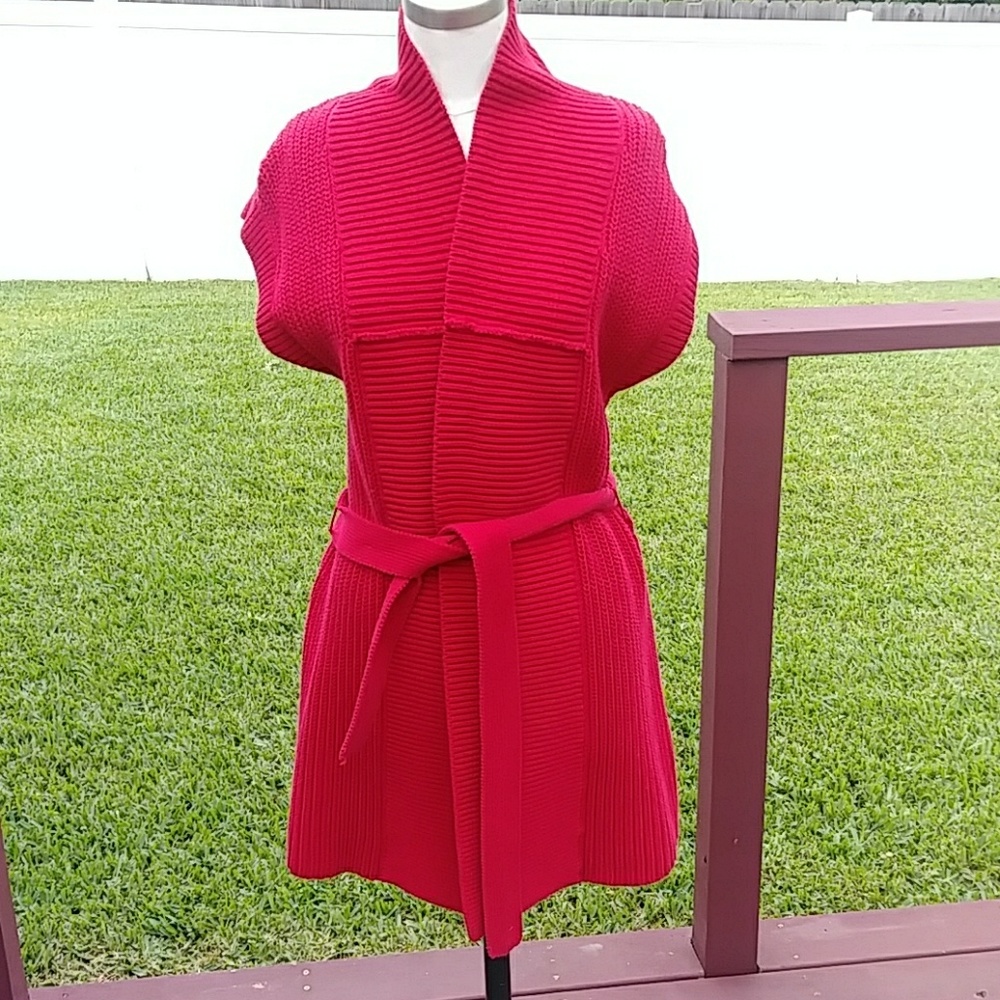 Bay Studio women's open front sweater.